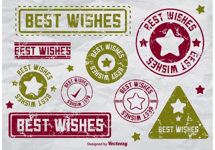 Best Wishes Badge Vectors