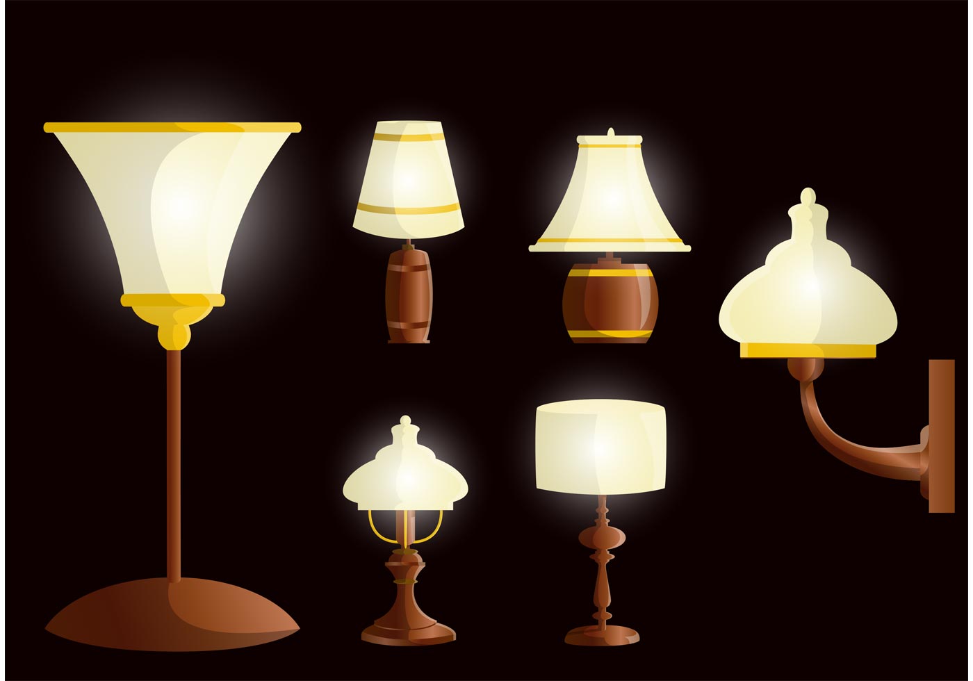 Nice Wooden Lamp Vectors 89270 Vector Art at Vecteezy
