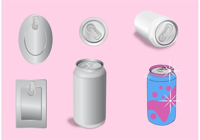 Soda Can Template Vectors 