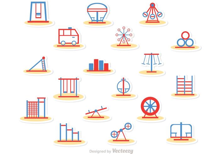 Simple Line Playground Icons Vector Pack Simple Line Playground Icons Vector Pack