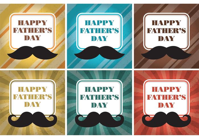 Happy Father's Day Card Vectors