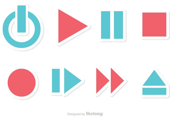 Media Player Button Vectors