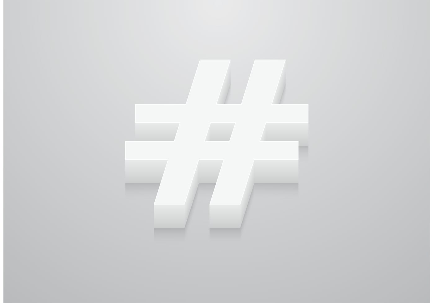 Free Vector 3D Hashtag - Download Free Vector Art, Stock Graphics & Images