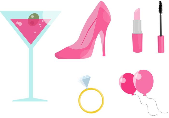 Pink Bachelorette Party Vectors