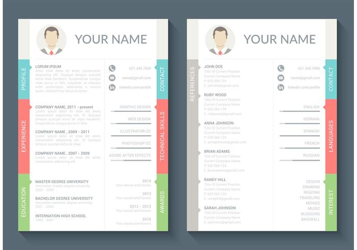 Curriculum Vitae Vector Template