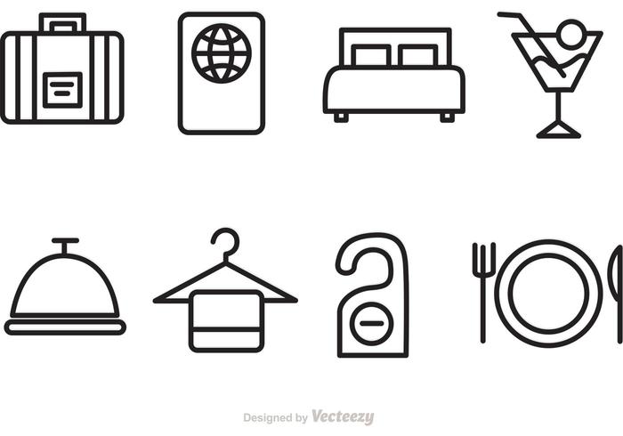 Hotel And Travel Vector Icons