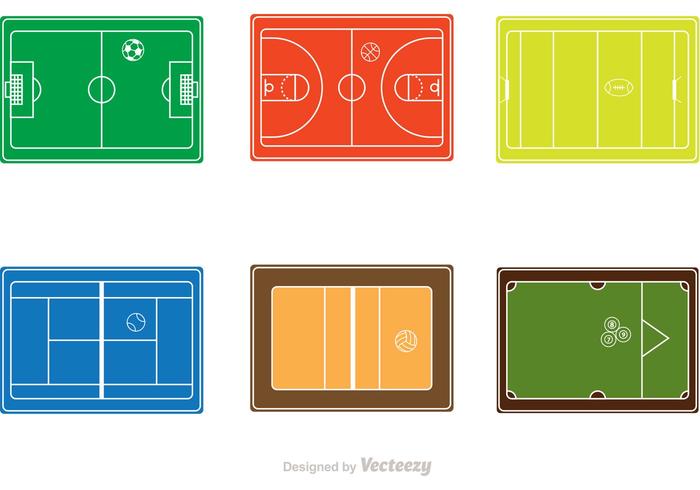 Sport Courts Vectors Sport Courts Vectors