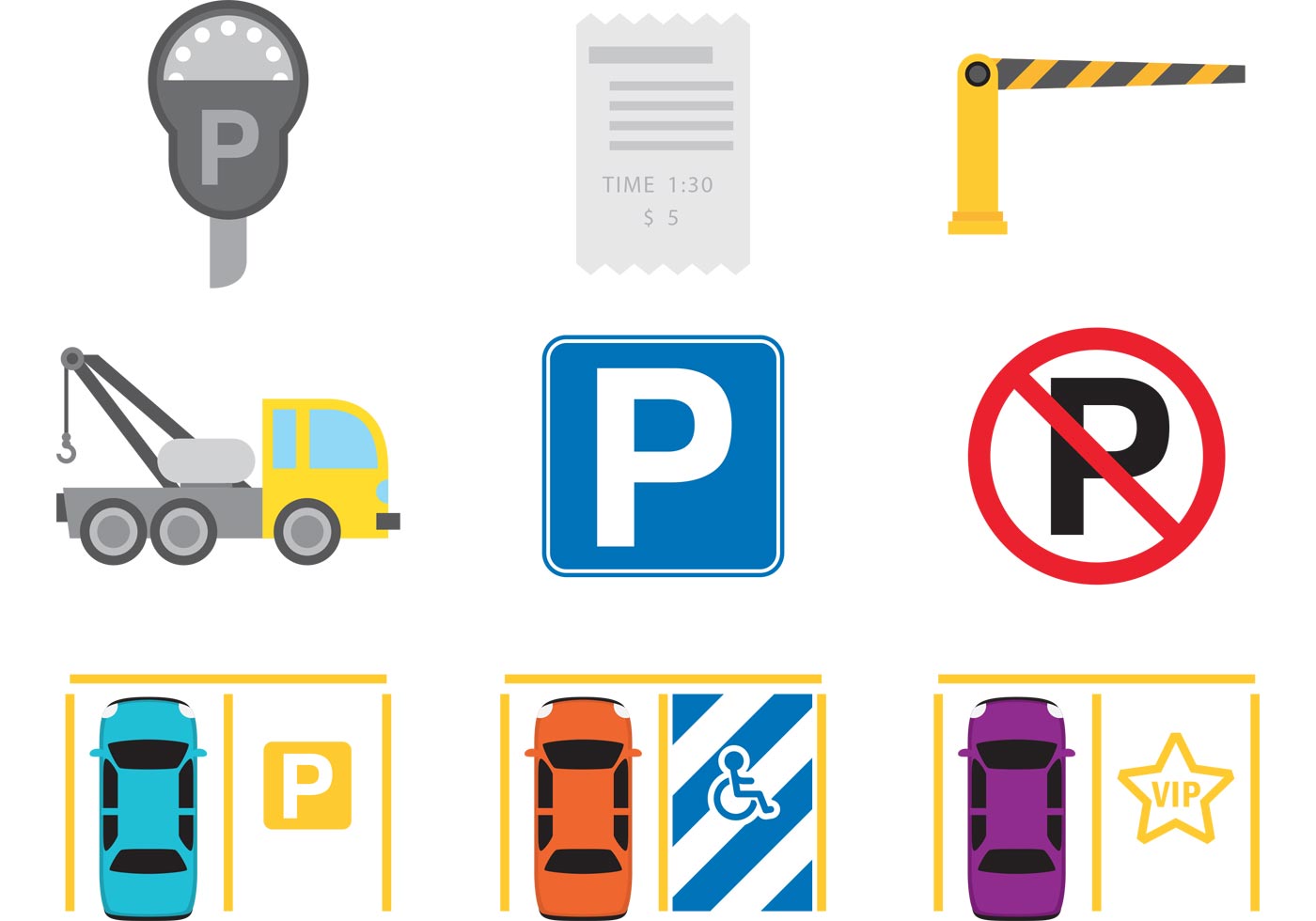 Parking Icon Vectors - Download Free Vector Art, Stock Graphics & Images