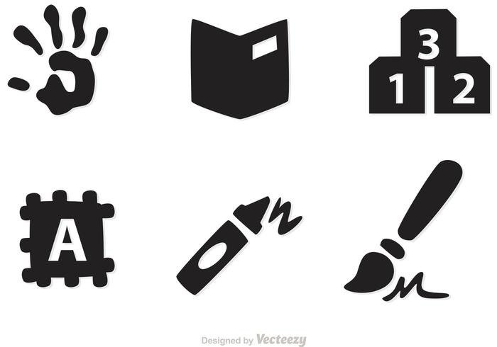 Preschool Icons Vectors