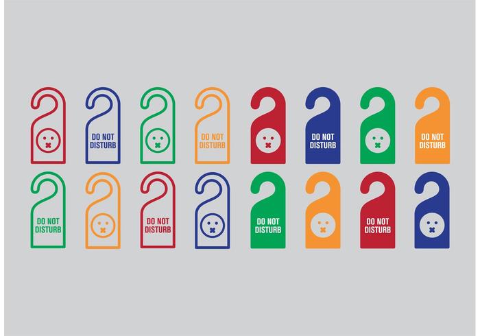 Do Not Disturb Vector Icon Set Do Not Disturb Vector Icon Set