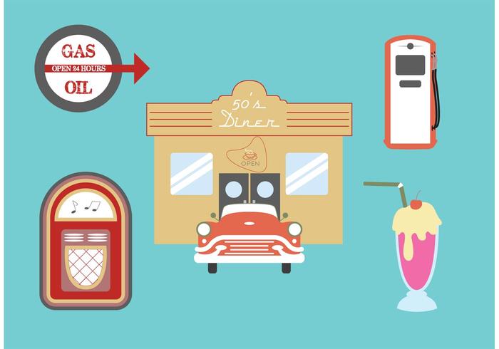 50s Diner Vectors