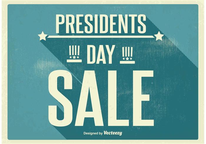 Vintage Presidents Day Sale Poster vector