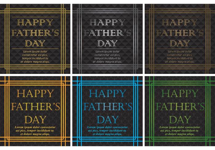 2027;s Happy Fathers Day Vector Backgrounds