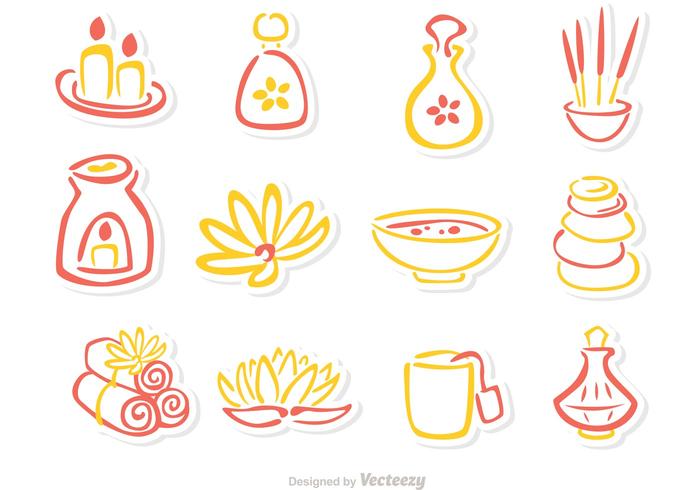 Beauty Treatment outline Icons Vector Pack Beauty Treatment outline Icons Vector Pack