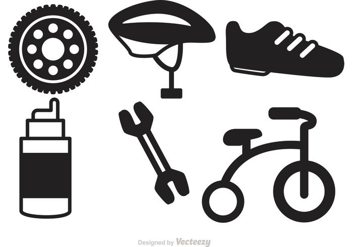 Iconos De La Bicicleta Vectores