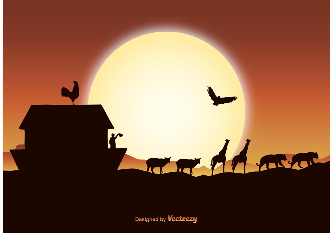 Noah's Ark Illustration - Download Free Vector Art, Stock ...