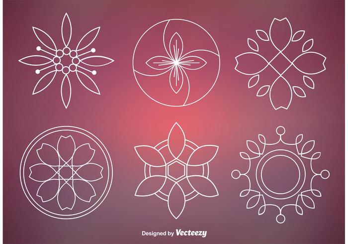 Abstract Floral Ornament Vectors