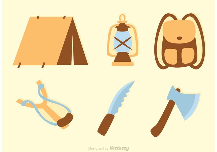 Camp Icons Vectors