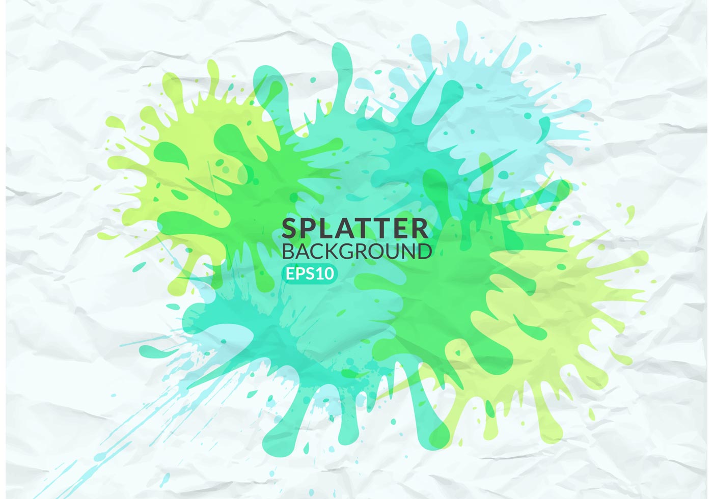 Download Free Vector Colorful Splatter On Wrinkled Paper - Download ...