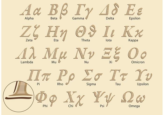 Classic Greek Alphabet Vector Pack - Download Free Vector ...