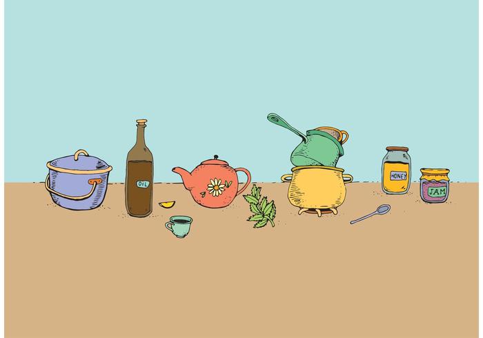Vector Cooking Pots and Pans Vector Cooking Pots and Pans