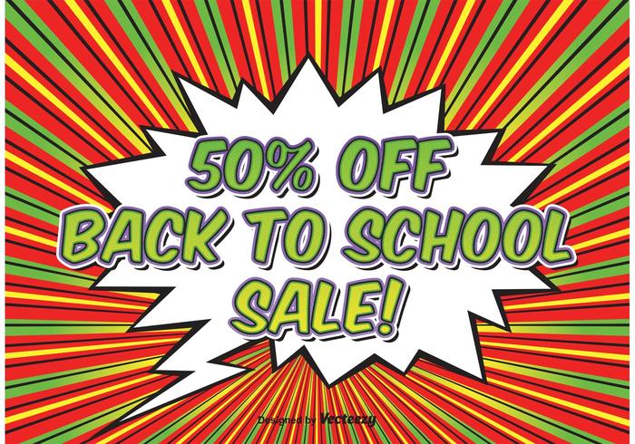 Comic Style Sale Background Comic Style Sale Background