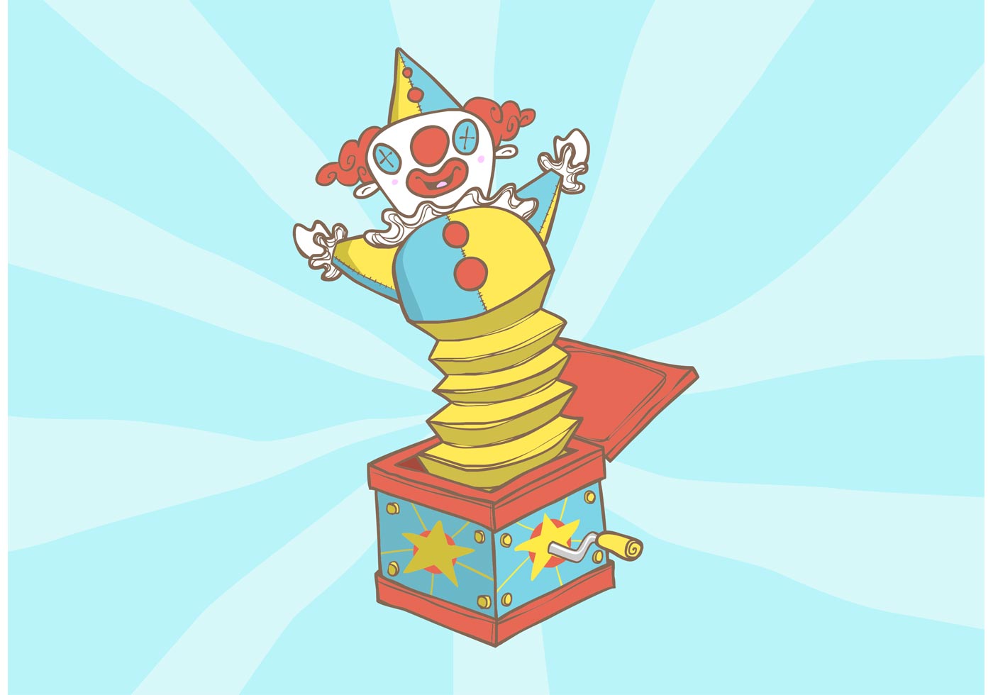 Jack in The Box Vector Background 89716 Vector Art at Vecteezy
