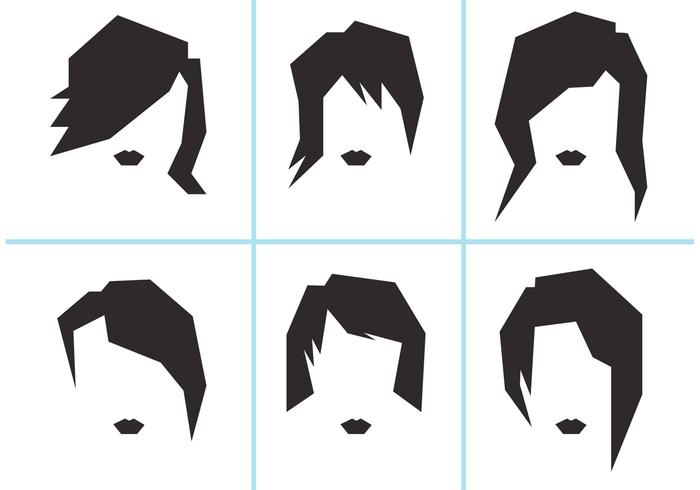 Free Vector Women Hairstyles