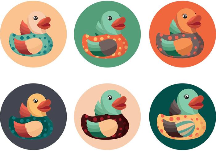 Cute Rubber Duck Vectors