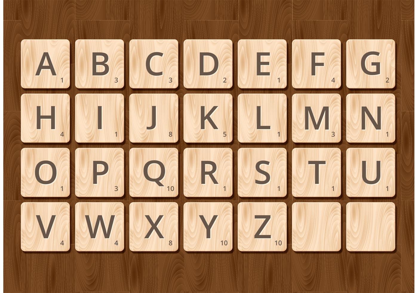 Scrabble Letters SVG