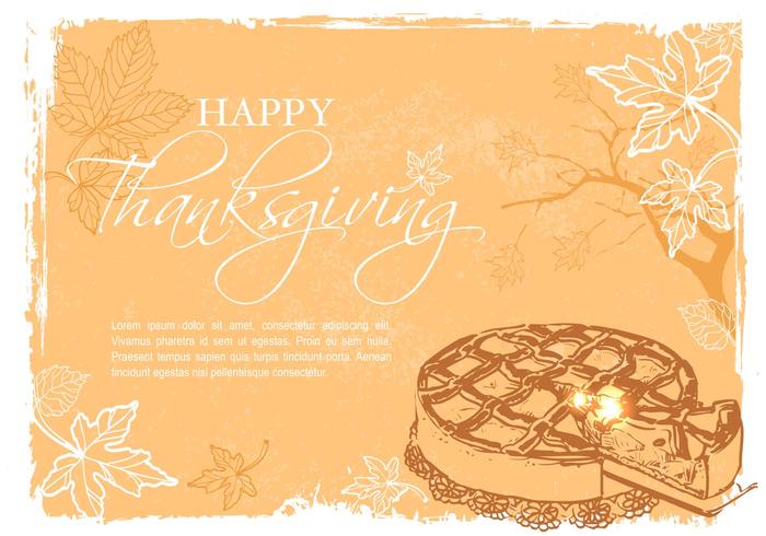 Free Happy Thanksgiving Vector Illustration Free Happy Thanksgiving Vector Illustration