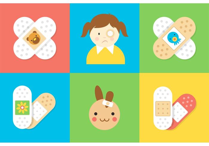 Free Kid Bandaid Vector Pack Free Kid Bandaid Vector Pack