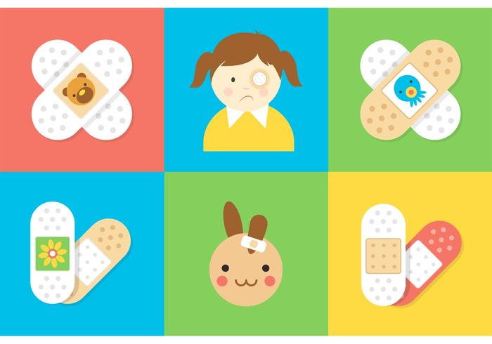 Free Kid Bandaid Vector Pack