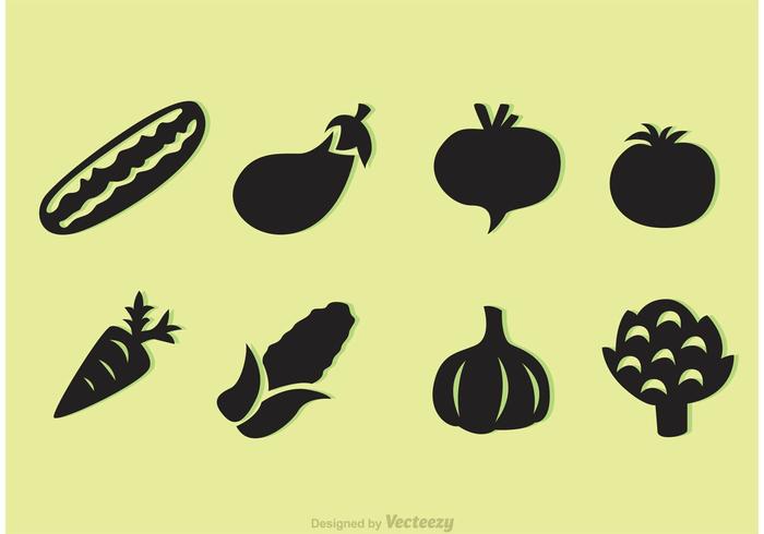 Black Vegetable Vector Icons | Stock Images Page | Everypixel