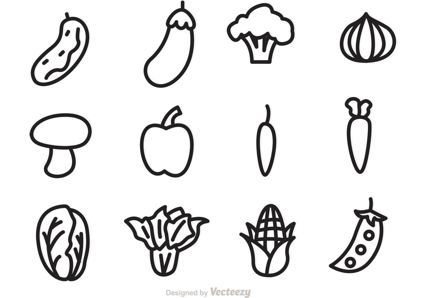 Vegetable Vector Icons 89833 Vector Art at Vecteezy