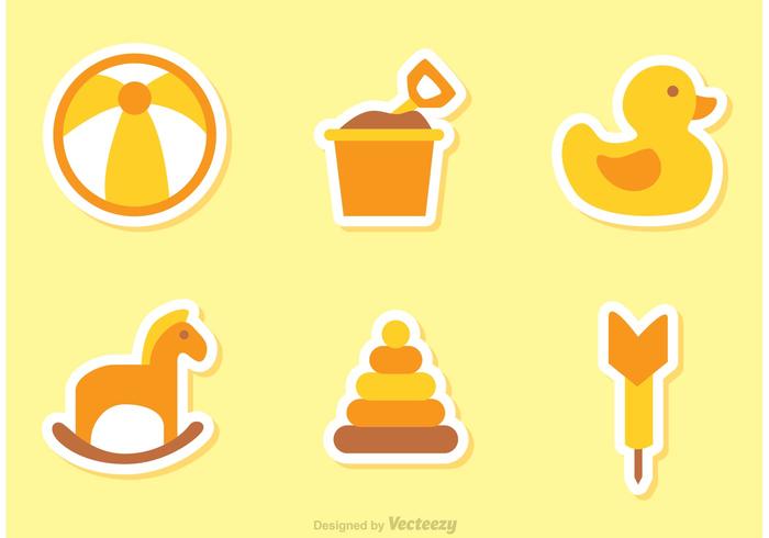 Childrens Toys Vector Icons