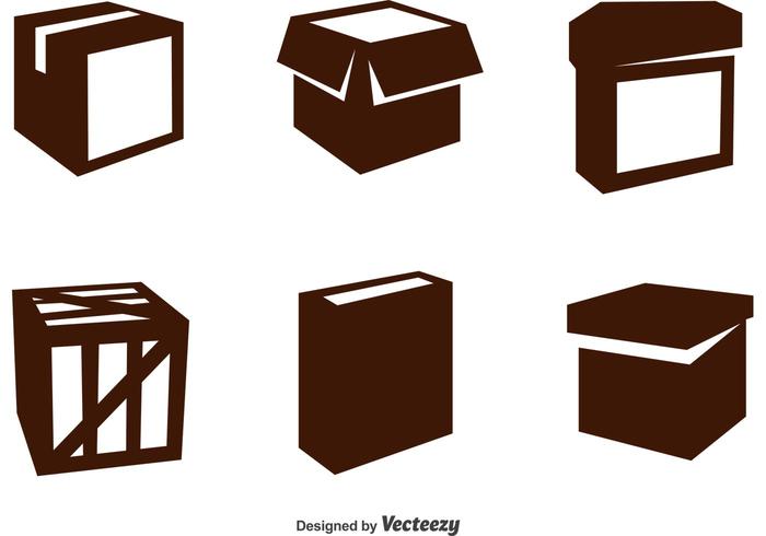 Iconos del vector del paquete