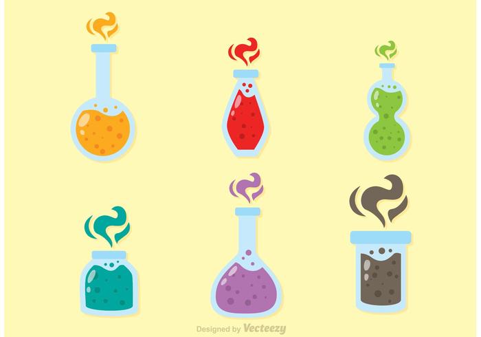 Glass Bottle Of Poison Vectors Glass Bottle Of Poison Vectors