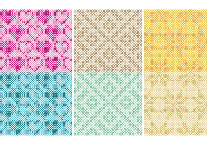 Cross Stitch Pattern Vectors