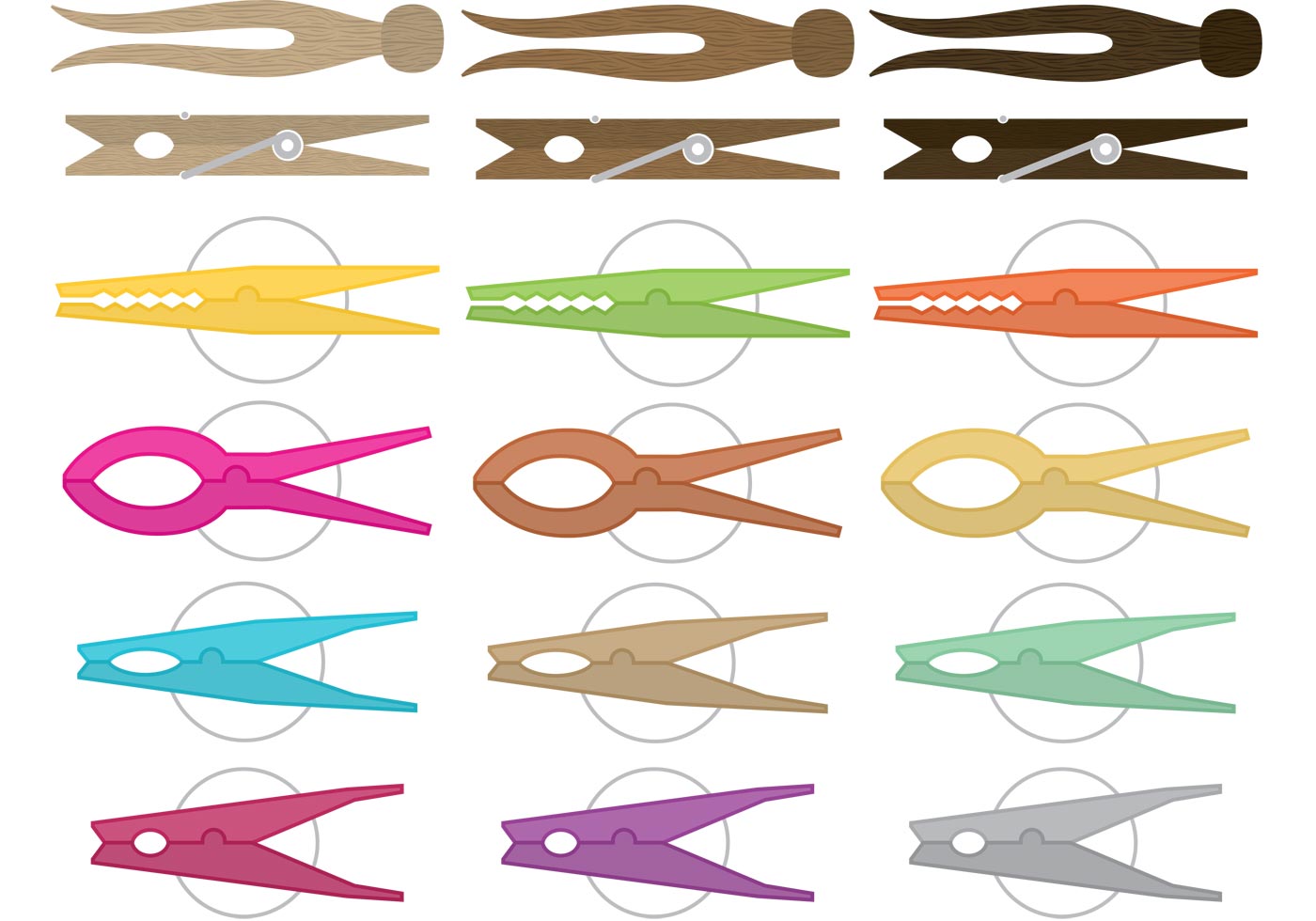 Clothespin Vectors Download Free Vector Art, Stock Graphics & Images