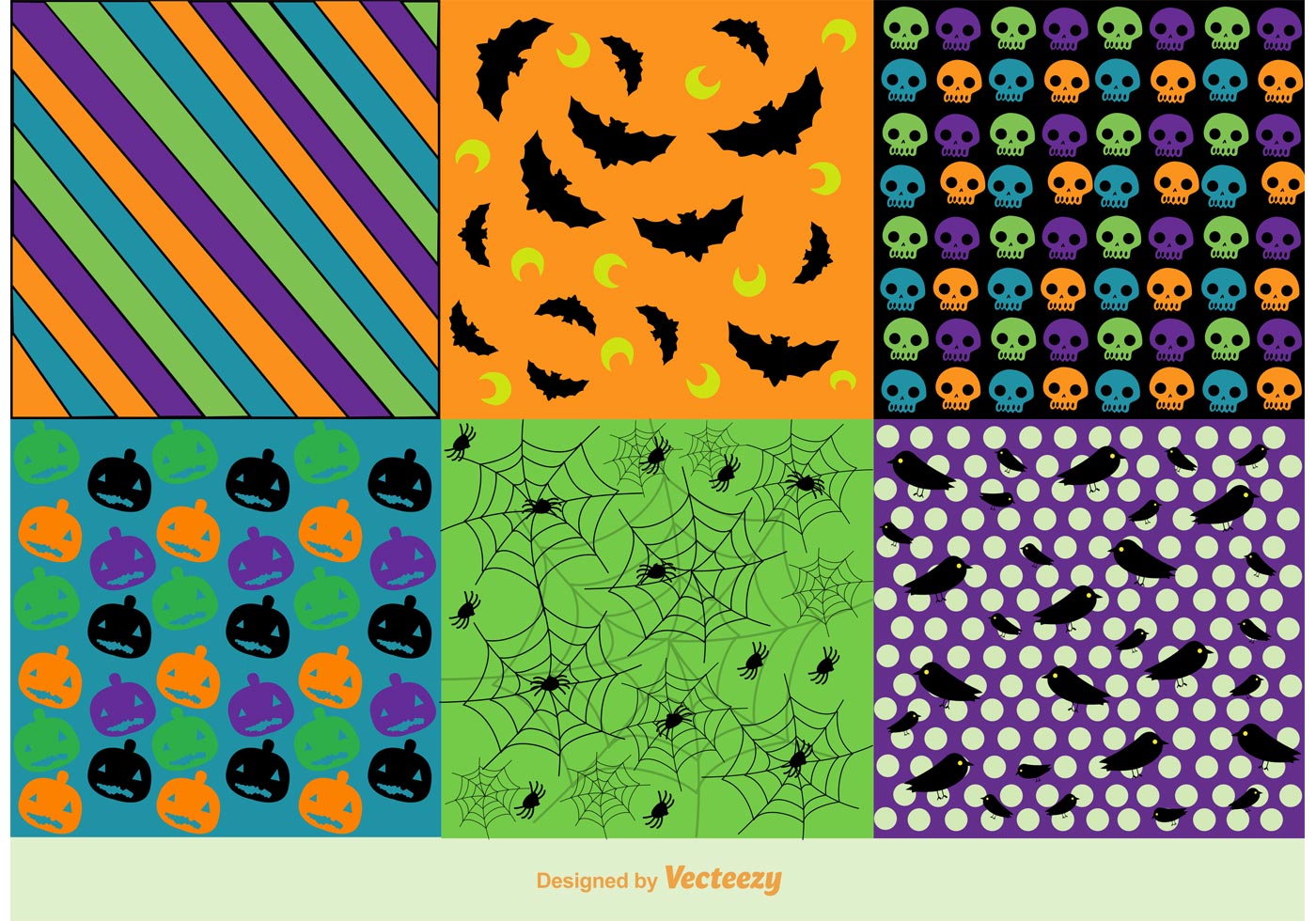 Free Vector Halloween Background Patterns 89918 Vector Art at Vecteezy