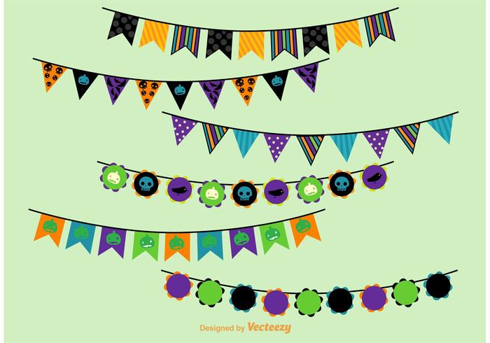 Halloween Party Vector Buntings