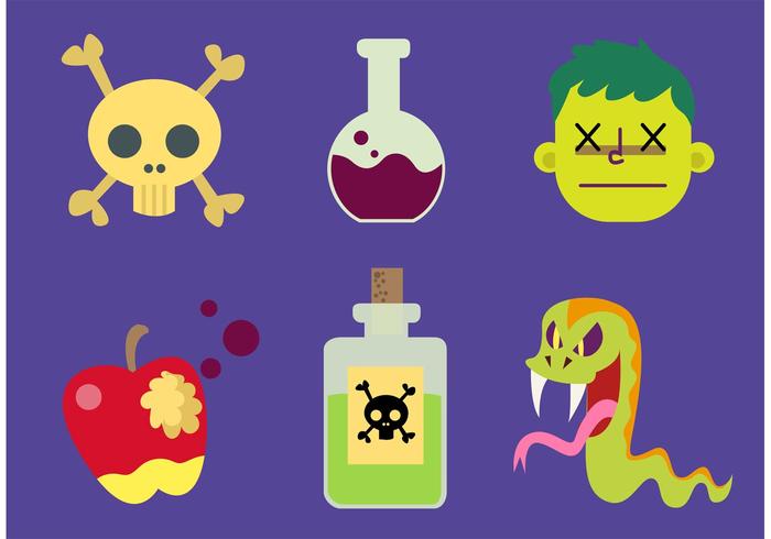 Cartoon Poison Vectors Cartoon Poison Vectors