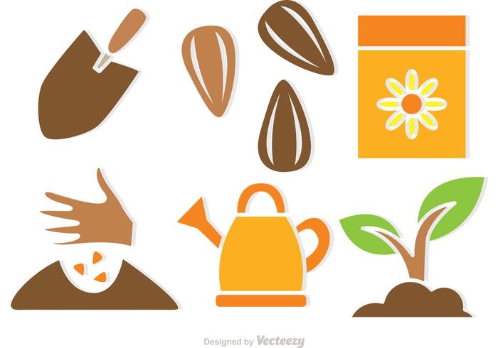 Plant Growing Vector Icons