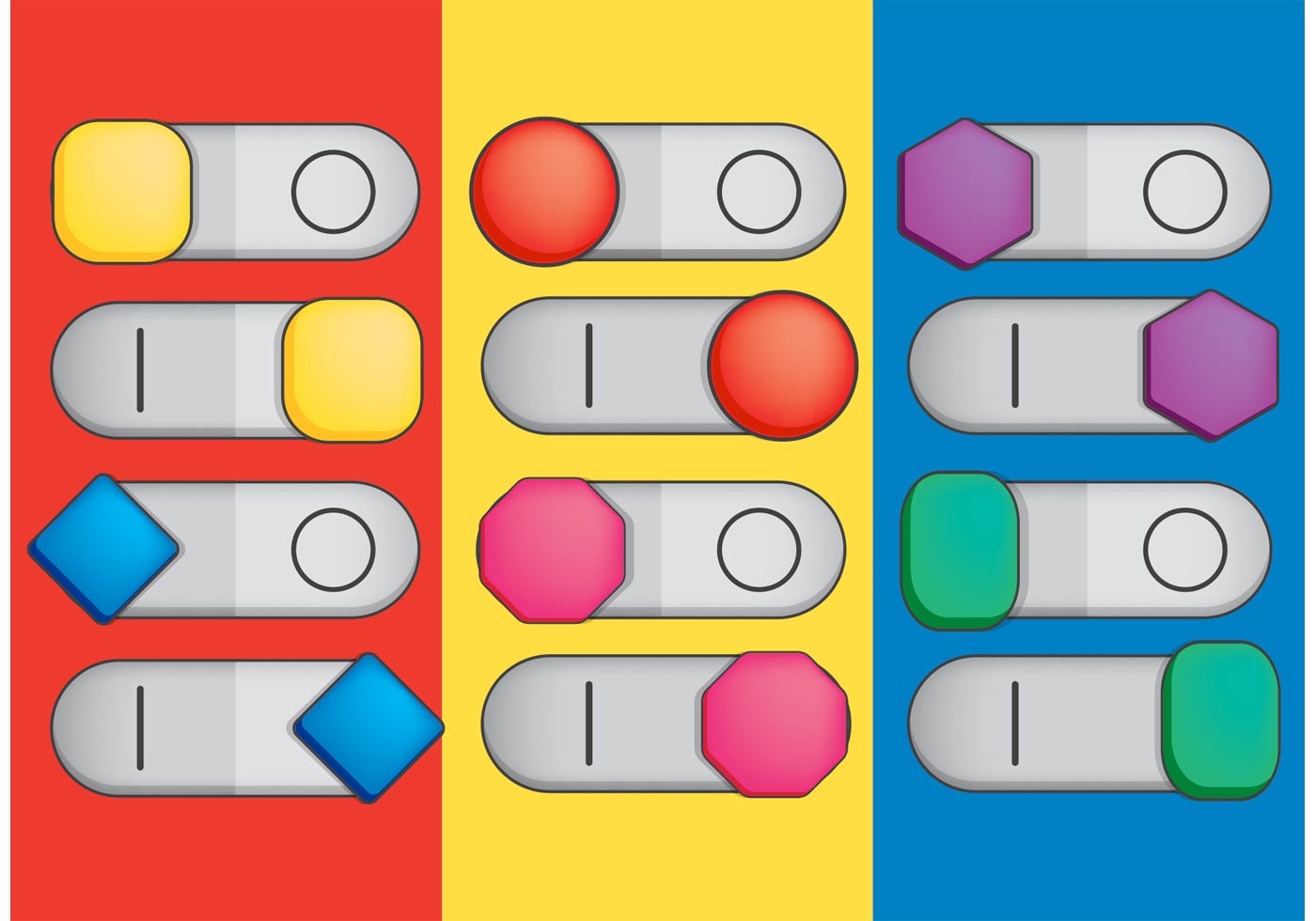 On Off Botón Vectores 89972 Vector en Vecteezy