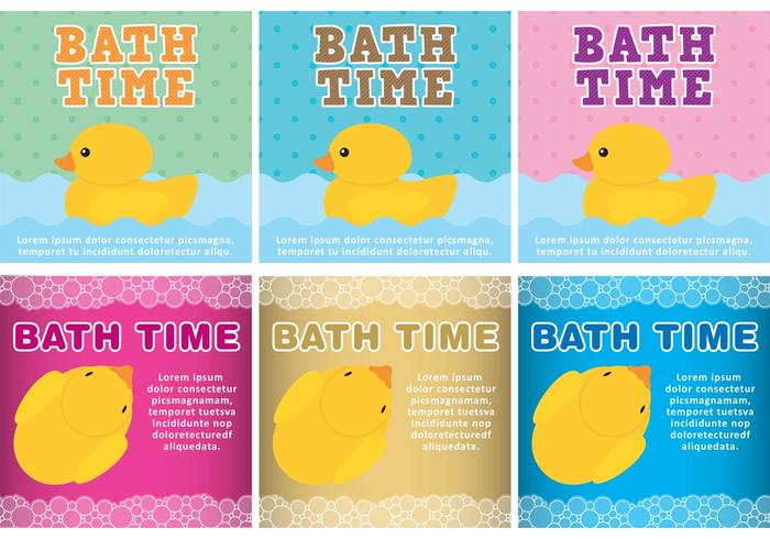 Bath Time Vector Backgrounds