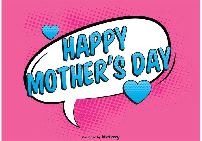 Comic Mother's Day Illustration Comic Mother's Day Illustration