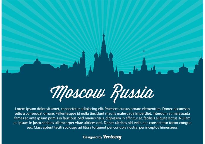 Moscow Russia Skyline Vector Illustration Moscow Russia Skyline Vector Illustration