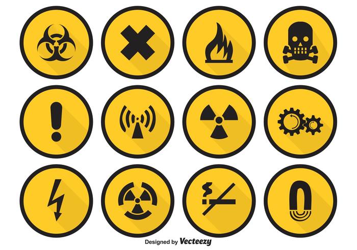 Danger Vector Icon Set Danger Vector Icon Set