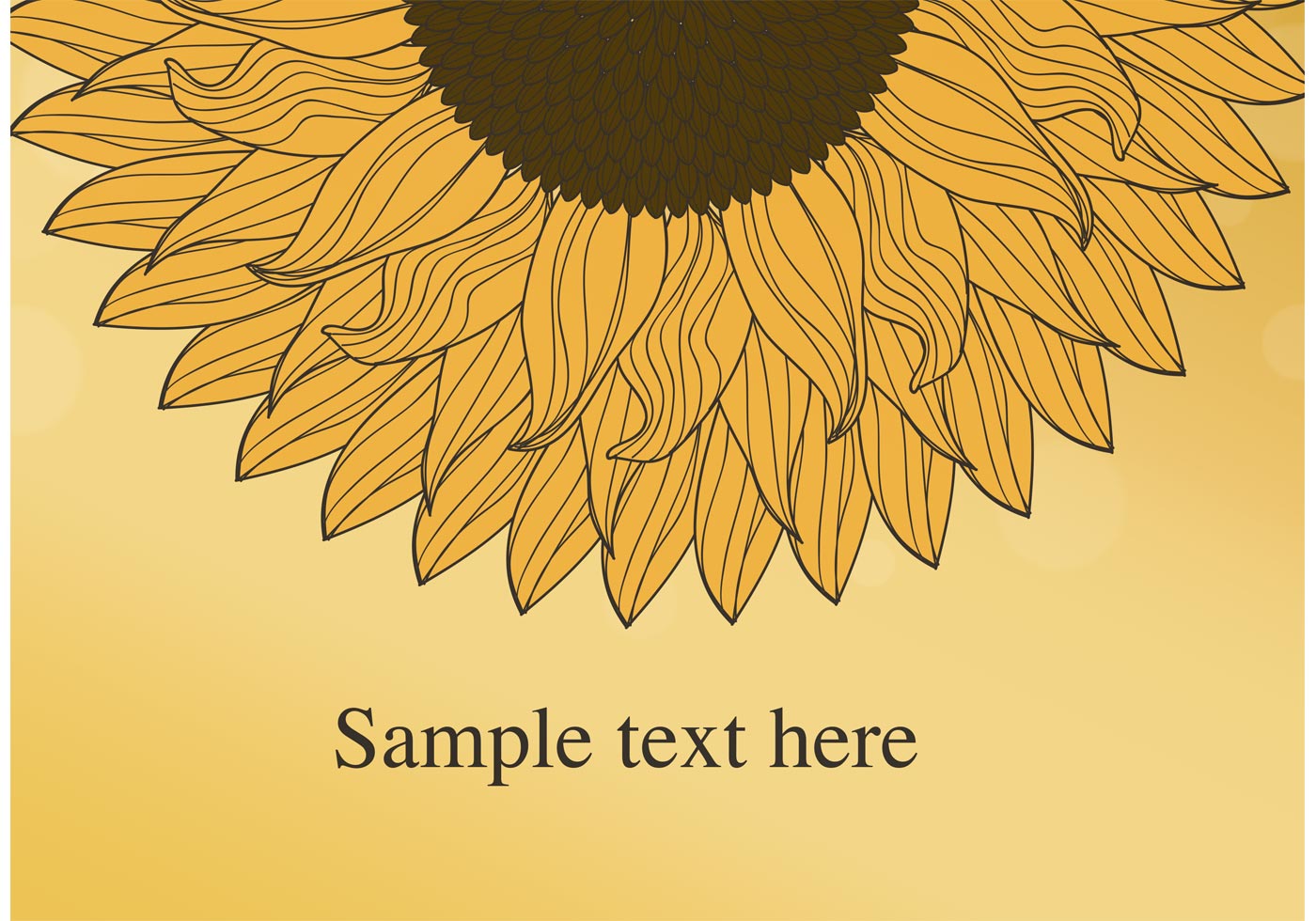 Download Sunflower Vector Background - Download Free Vectors ...